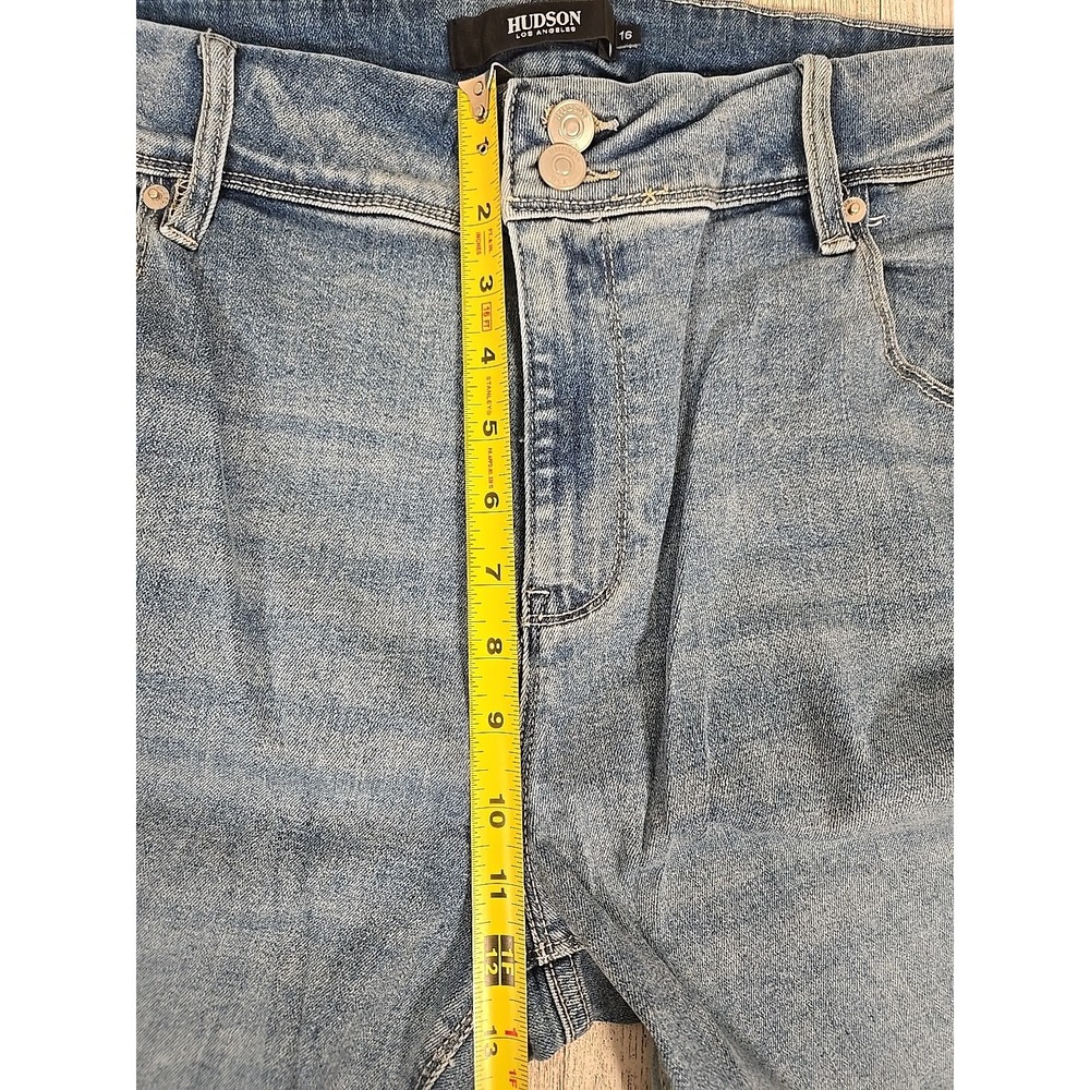 Hudson Los Angeles Jeans 16 Mid Rise Straight Womens Premium Stretch NEW - Picture 5 of 14